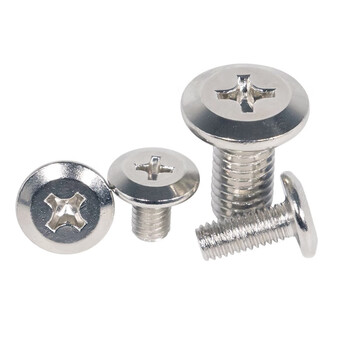 永利尚圆头斜边螺钉倒边螺栓 大平头倒边十字螺丝  M6*10(一斤装)