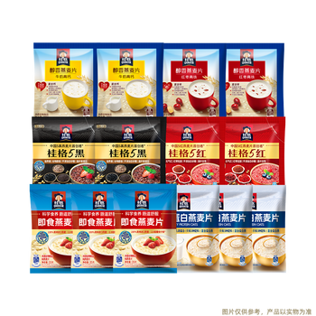 桂格14天多口味麦片组合  营养早餐 膳食纤维 独立小包