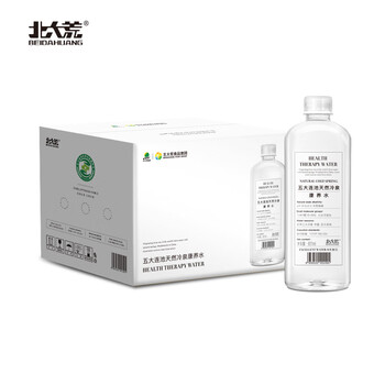 北大荒倍爽北大荒天然冷泉康养水五大连池苏打水601ML*12瓶整箱