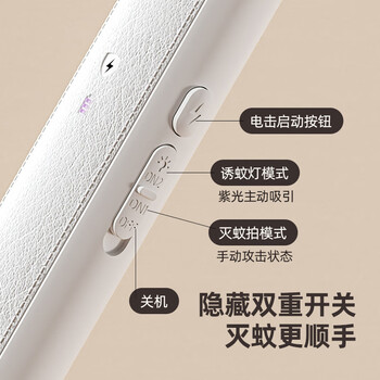 臻邦（ZHENBANG）臻邦电蚊拍灭蚊灯充电可折叠强力二合一打蚊子灭蚊灯家用驱蚊神器