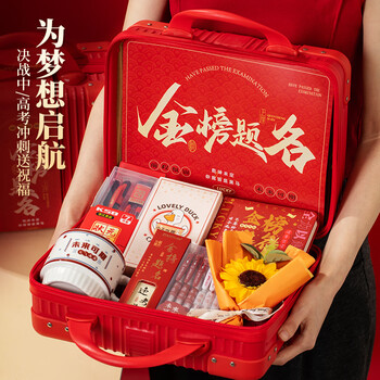 洧宜高考百日誓师学生礼物升学宴伴手礼金榜题名礼盒文具套装男女祝福十八岁成人礼物初中生生日礼物