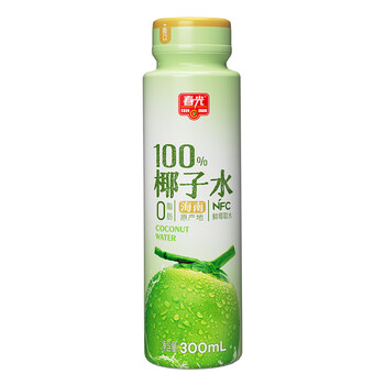 春光食品 海南特产 100%纯椰子水300ml*8 NFC椰子原浆椰青汁饮料