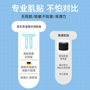 京东京造 预分切肌肉贴护膝款 弹性胶布运动跑步绷带内效贴膝盖防拉伤胶带