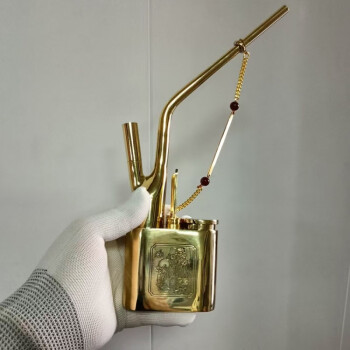 銅器 煙袋 竜紋煙管 水煙袋 水煙壺 煙袋鍋 工芸品美術品 こげ 置物