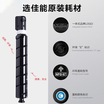 佳能 NPG-67LM粉盒墨粉红色经济装 适用于佳能iR-ADV C3020 C3226 C3222L C3120L C3125 C3320L C3520 C3826