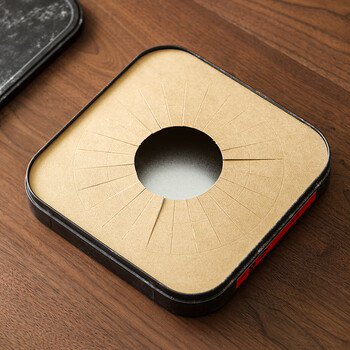 茶艺贵族优选马口铁镀锡普洱茶收纳盒单个装防尘防潮茶叶密封存储白茶饼盒