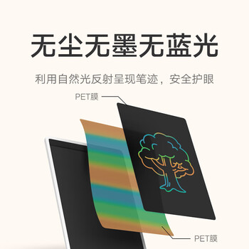 小米米家液晶小黑板 多彩版10英寸 儿童画板 写字演算手写绘画涂鸦 电子画板 手写板