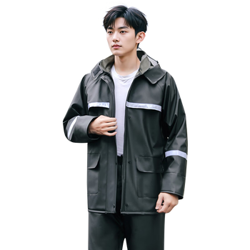 台铃骑行摩托车电动车雨衣骑手专用雨衣全身防暴雨套装分体骑行服黑2X