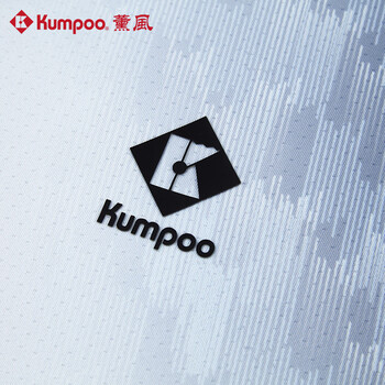 薰风（KUMPOO）羽毛球服男女透气速干舒适休闲训练服K241M-1037 蓝色（男款）M