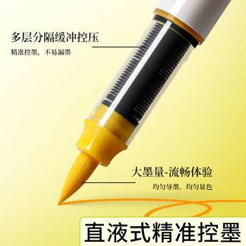 晨光(M&G)文具48色大墨王直液式丙烯软头马克笔学生儿童水彩笔画笔画画笔 彩色笔生日礼物