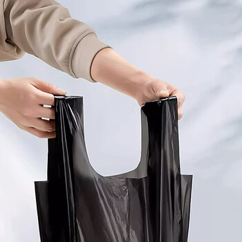 Sodolike尚岛背心垃圾袋300只1丝黑色50*65cm*10卷点断大号手提厚垃圾袋
