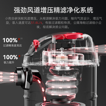 小狗吸尘器家用 3000W峰值大功率大吸力干湿吹三用工业吸尘器工厂车间酒店商用车用保洁开荒多功能T010