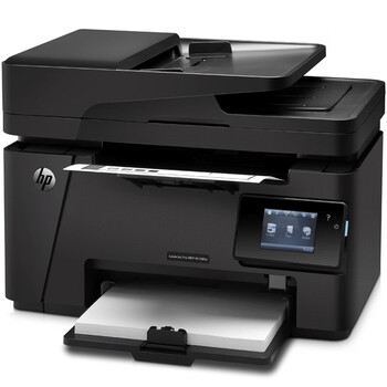 惠普（HP）LaserJet Pro MFP M128fw A4黑白激光多功能一体机（WiFi无线打印 复印 扫描 传真）商用办公