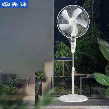 先锋电风扇 家用大风量落地扇 可升降定时摇头落地扇 机械16寸5叶扇 FS40-11B白色