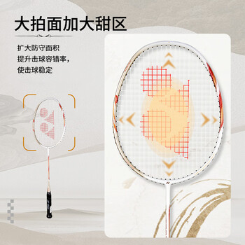 尤尼克斯(YONEX)羽毛球拍全碳素进攻单拍天斧5U轻量AXCSSL白金升级已穿线附手胶 尤尼克斯(YONEX)羽毛球拍全碳素进攻单拍天斧5U轻量AXCSSL白金升级已穿线附手胶