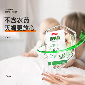 巨奇猫山王飞虫诱捕器飞蛾陷阱家用灭飞蛾蚋蛾蠓米面蛾子粘板10片