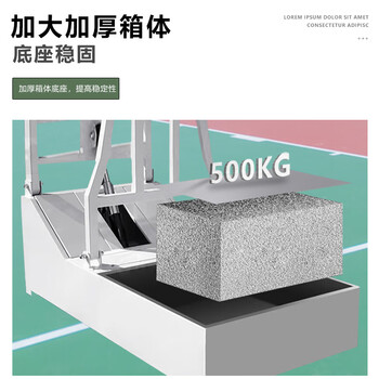 LIVEX篮球架标准成人户外篮球框可移动仿液压蓝球架家用室外篮球架子