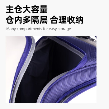 尤尼克斯（YONEX）羽毛球包多口袋独立鞋仓大容量双肩包BA02512EX白深蓝