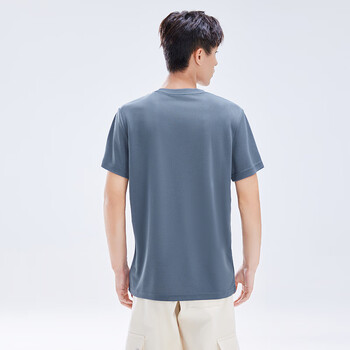 薰风（KUMPOO）羽毛球服速干短袖男凉感T恤女宽松上衣休闲服K242U01113 灰色 S