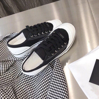 帆布鞋系带休闲运动板鞋小白女单鞋适合户外运动穿sn8213 黑色 杨幂