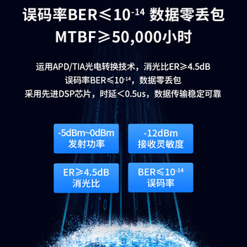 博扬 BY-10GM2 SFP+光模块万兆10G多模双纤光纤模块(850nm,300m,LC) OMXD30000/SFP-XG-SX-MM850-A-D