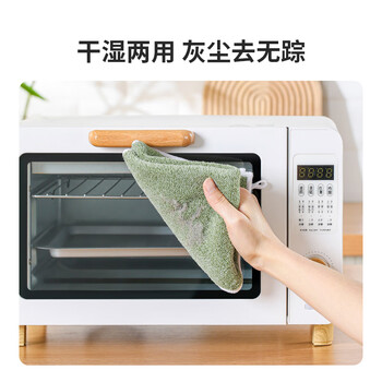 LYNN抹布强力吸水厨房抹布洗碗巾30*30cm5片百洁布车用毛巾擦手巾
