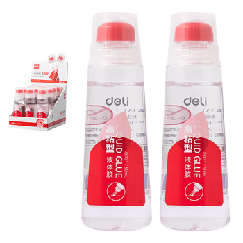 得力50ml棉布头液体胶 学生文具DIY手工 高透胶水 学习用品 JS131 得力50ml棉布头液体胶 学生文具DIY手工 高透胶水 学习用品 JS131