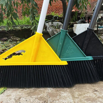 德克邦DEKEBAG 硬毛环卫大扫把（黑色-大号硬毛140cm*55cm2把装）