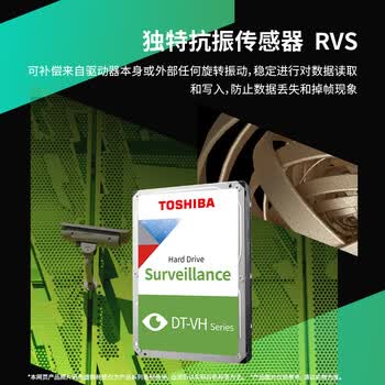 东芝（TOSHIBA）6TB 5400转 256MB SATA接口 机械硬盘 监控硬盘 数据恢复服务（DT02ABA600VH）