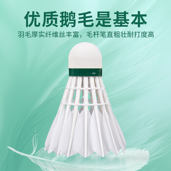 威克多（VICTOR）胜利羽毛球比赛训练稳定耐打云雀5LARK 5鹅毛12只装77速 京仓速发