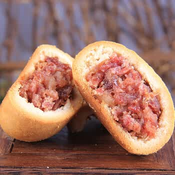 枚散装云腿玫瑰鲜花饼云南特产美食小吃滇式宣威火腿月饼 鲜花云腿50g