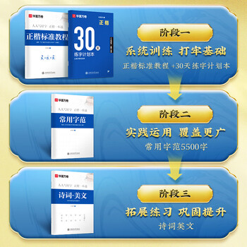 华夏万卷【初学者推荐】田英章书正楷一本通初高中生成人临摹练字+控笔训练+7000常用字【单件包邮】