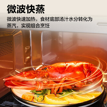 格兰仕Galanz微波炉 家用23升容量微烤杀菌多功能微烤一体机 智能菜单大火力平板 G80F23CN3P-BM1(G0)