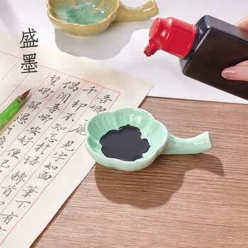 檀烨轩陶瓷墨碟笔洗书法墨碟墨盘墨盒墨池砚台书法专用摆件墨水碟书法练字专用洗笔缸青枝绿墨碟 檀烨轩陶瓷墨碟笔洗书法墨碟墨盘墨盒墨池砚台书法专用摆件墨水碟书法练字专用洗笔缸青枝绿墨碟