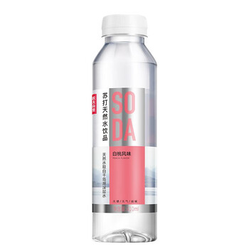 农夫山泉苏打天然水饮品 白桃味 410ml*9瓶【非原箱】