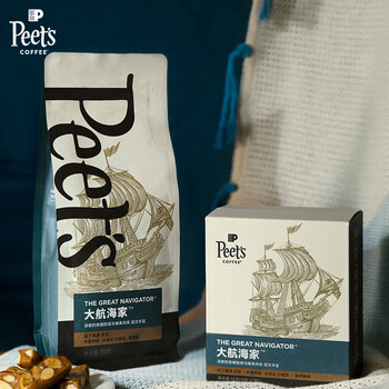 皮爷咖啡皮爷peets 大航海家挂耳滤泡式咖啡 中烘-5片装【新包装】