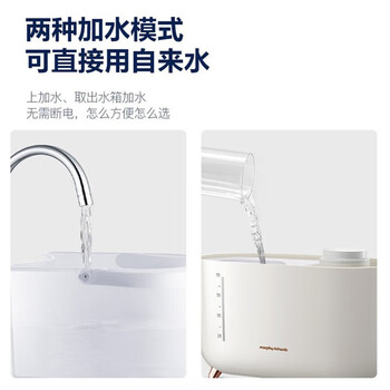 摩飞电器（Morphyrichards）无雾加湿器MR2081大容量上加水恒湿数显办公室婴儿卧室客厅多用遥控升级版加湿器
