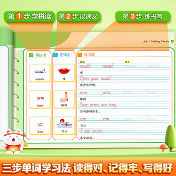 华夏万卷新版六年级英语字帖上册同步国标体练字帖小学生斜体英文字母练习本手写体三步学好写好英语练字帖