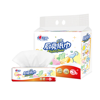 心相印  厨房纸巾 2层70抽*3包/提 KDT170 塑装无印花