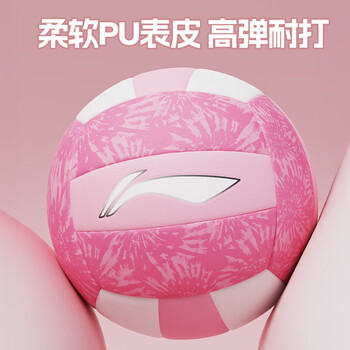 李宁排球5号初中生中考专用小学儿童标准体育考试软硬排训练比赛排球