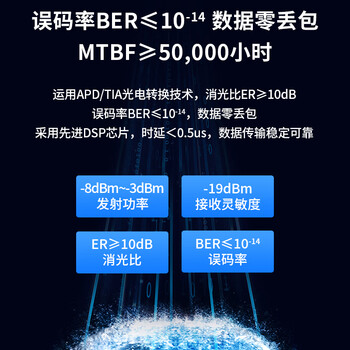 博扬 BY-1.25GM5 SFP光模块千兆1.25G多模双纤光纤模块(850nm,550m,LC)适配Intel服务器网卡FTLF8524