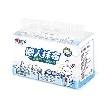 心相印 干湿两用 用完即扔 厨房用纸抽取式(1层40抽*4包)*5提