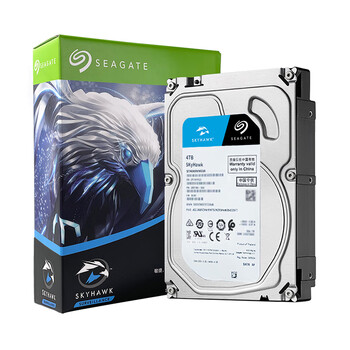 希捷（SEAGATE）安防硬盘 4TB 256MB SATA CMR垂直 机械硬盘 视频储存 三年质保 希捷酷鹰 3.5英寸ST4000VX016