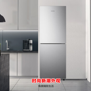 容声186升双开门二门两门家用电冰箱小型节能省电超薄冷藏冷冻两用保鲜宿舍出租房BCD-186GA1DE银 容声186升双开门二门两门家用电冰箱小型节能省电超薄冷藏冷冻两用保鲜宿舍出租房BCD-186GA1DE银
