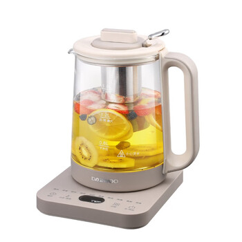 大宇（DAEWOO）煮茶壶1.8L容量多功能玻璃花茶烧水壶办公室养生壶 DYYS-10H95 养生壶 1.8L