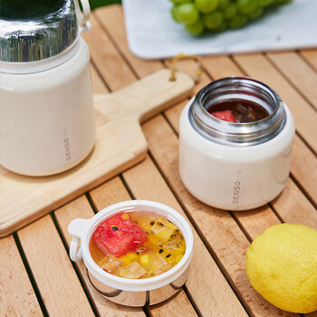 SENSO随行焖烧杯 双层抽真空 长效保温饭盒 白色 800ml 京东自营