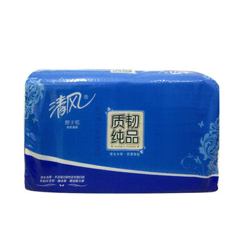 清风（HWM）质韧纯品1层三折200张擦手纸B915A  200张/包 20包/箱 