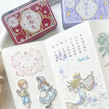 旗牌(Shachihata)Artline 和风自然色防水彩色手指画橡皮章速干手帐油性可爱印台印泥 红梅色 HAC-1-LPP 旗牌(Shachihata)Artline 和风自然色防水彩色手指画橡皮章速干手帐油性可爱印台印泥 红梅色 HAC-1-LPP