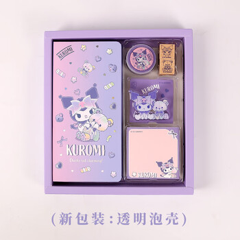 kinbor库洛米与熊三丽鸥少女心周计划手帐套装88页记事本笔记本女孩生日礼盒装DT56115圣诞节礼物