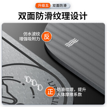 特步（XTEP）跳绳垫瑜伽隔音减震垫静音室内健身防滑缓冲垫无绳跳操垫地垫毯子
